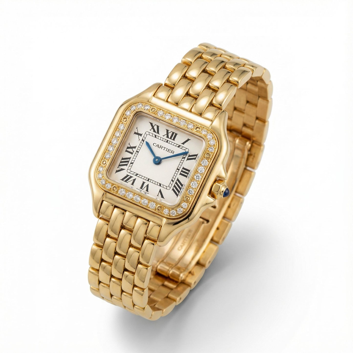 Montre Cartier style Panthère dorée premium
