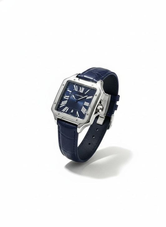 Montre Santos-Dumont de Cartier Bleu