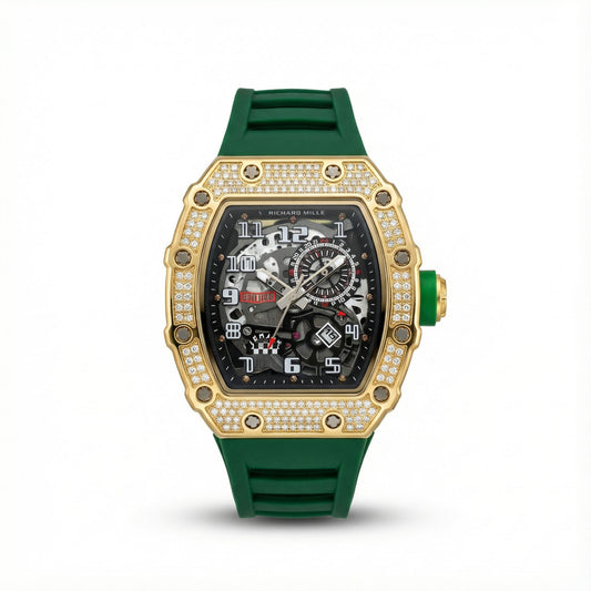 Montre Richard mille Skeleton Premium – Édition Gold & Green