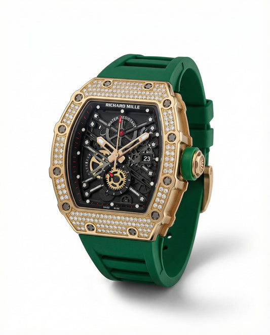 Montre Richard mille  Skeleton Green