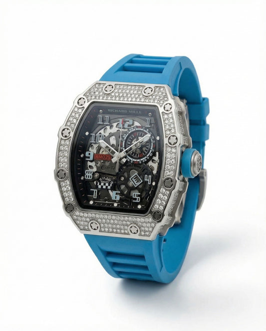 Montre Richard mille  Skeleton Bleu
